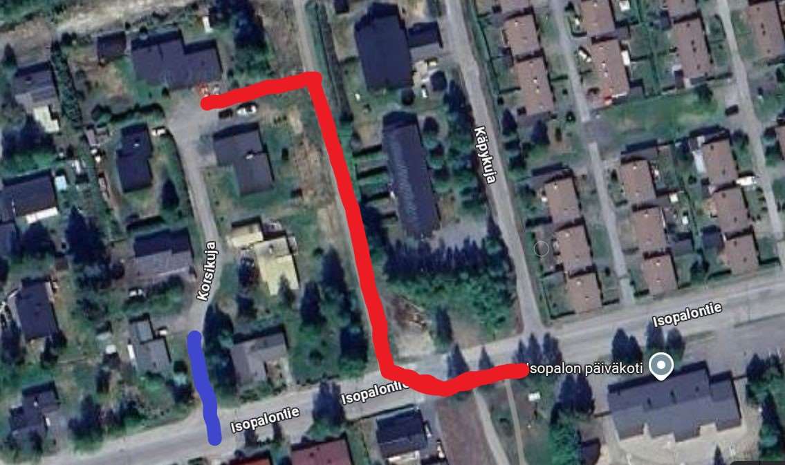 Muutoksia liikennejärjestelyihin Kivirannan Isopalontien ympäristössä