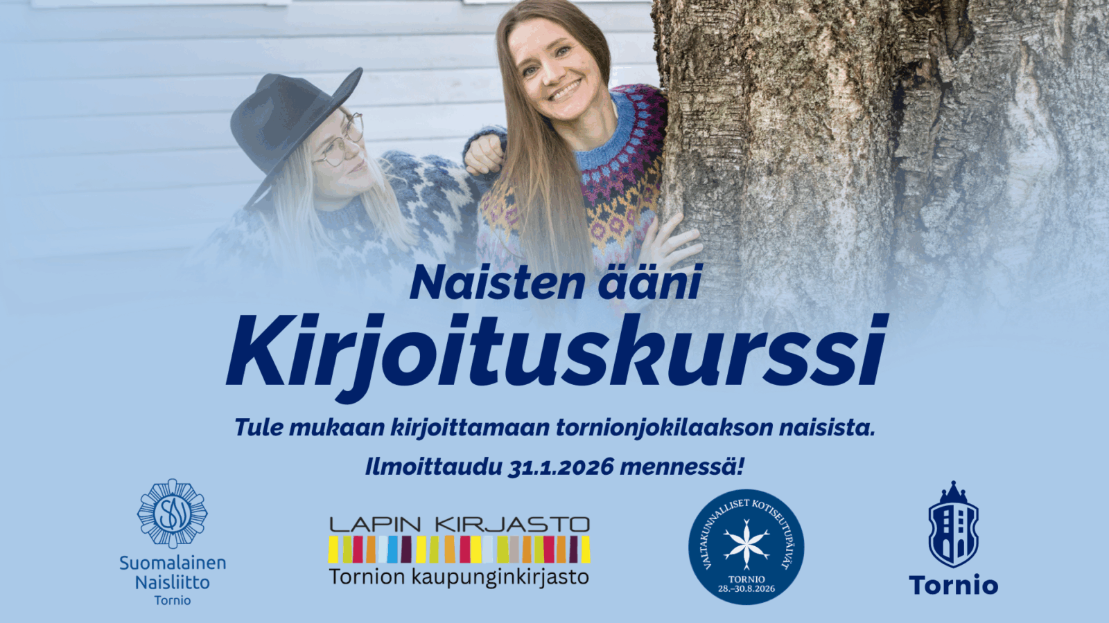 Kirjoittajakurssi Naisten ääni – pienoiselämänkertoja tornionjokilaaksolaisista naisista