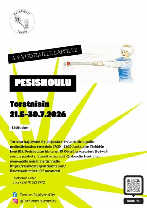 Pesiskoulu 6-9 -vuotiaille